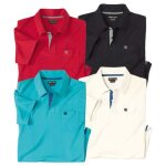 Lot de 4 polos pur coton