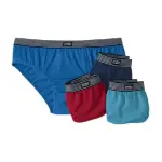 Lot de 4 slips confort unis