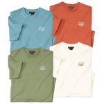 Lot de 4 tee - shirts coton unis