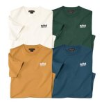 Lot de 4 tee - shirts coton unis nature Lot de 4 tee - shirts coton unis nature