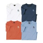 Lot de 4 tee - shirts unis