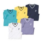 Lot de 5 tee - shirts unis col v
