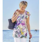 Maxi tee - shirt imprim flamant rose