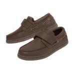 Mocassins scratchés en cuir style bateau Mocassins scratchés en cuir style bateau