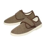 Mocassins scratchés toile chinée estivale Mocassins scratchés toile chinée estivale