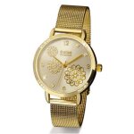 Montre bijou fleurs et cristal