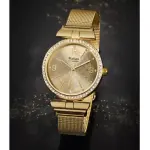 Montre bijou m�tal dor� et cristaux