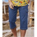 Pantacourt denim cargo