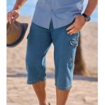 Pantacourt en jean stretch cargo�