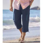 Pantacourt microfibre cargo