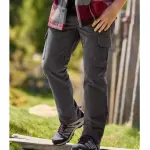 Pantalon cargo en velours ctel anthracite