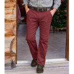 Pantalon chino stretch bordeaux�