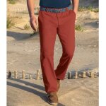 Pantalon chino terracotta