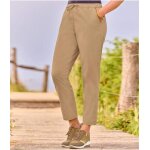 Pantalon stretch coupe carotte