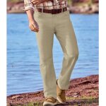 Pantalon toile stretch semi - lastiqu