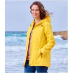 Parka coupe - vent  capuche jaune