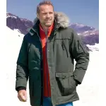 Parka grand froid  capuche fausse fourrure amovible