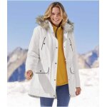 Parka matelassée à capuche fausse fourrure Parka matelassée à capuche fausse fourrure