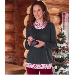 Pull 2 - en - 1 maille et empicements chemise