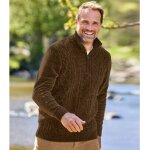 Pull camionneur maille chenille