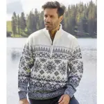 Pull camionneur tricot jacquard