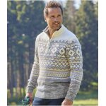 Pull camionneur tricot jacquard