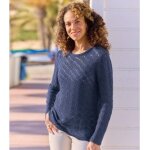 Pull crochet printanier