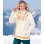 Pull micropolaire motifs jacquard