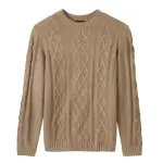 Pull tricot chin� col rond