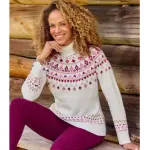 Pull tricot moulin� col roul�