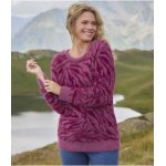 Pull tricot poilu  motifs jacquard