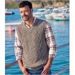 Pull tricot sans manches torsadé Pull tricot sans manches torsadé
