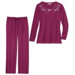 Pyjama coton col fantaisie Pyjama coton col fantaisie