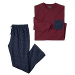 Le pyjama coton fantaisie bicolore