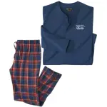 Pyjama en coton et flanelle�