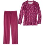Pyjama velours fleuri