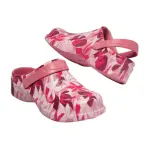 Sabots rose � motifs floraux