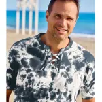 Tee - shirt col lac� tie and dye�