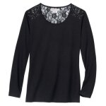 Tee - shirt dentelle et sequins�