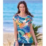 Tee - shirt imprim feuillage exotique