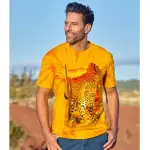 Tee - shirt tie and dye imprim� l�opard�