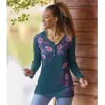 Tunique col pressionn fantaisie