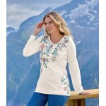 Tunique col pressionn� imprim� fleurs & motifs cachemire