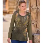 Tunique col pressionn� imprim� jungle