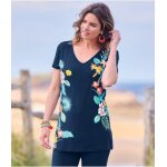 Tunique fluide  fleurs exotiques