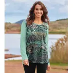 Tunique fluide imprim animalier