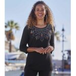 Tunique fluide imprim constellation florale