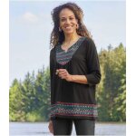 Tunique noire esprit folk Tunique noire esprit folk