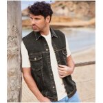 Veste denim sans manche