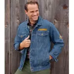 Veste en jean bleue�